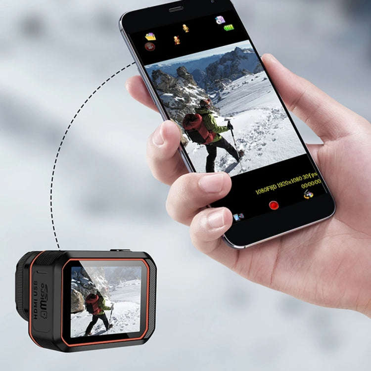 SC002-12 4K Outdoor Sports Camera WiFi Diving Waterproof Mini Camera(Black)