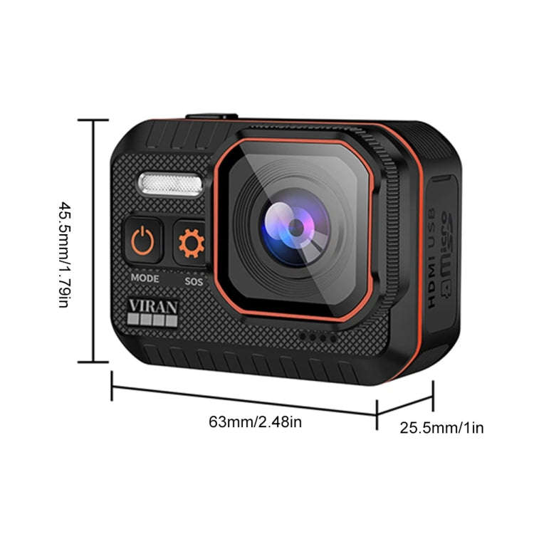 SC002-12 4K Outdoor Sports Camera WiFi Diving Waterproof Mini Camera(Black)