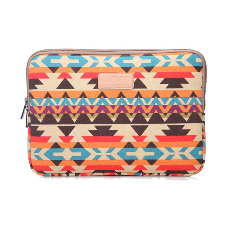 LiSEN LS-518 Lingge Pattern Laptop Computer Liner Bags, Size: 13 inch(Orange Pattern Geometry)