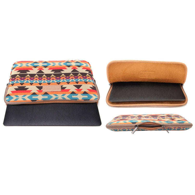 LiSEN LS-518 Lingge Pattern Laptop Computer Liner Bags, Size: 14 inch(Rose Red Pattern Geometry)