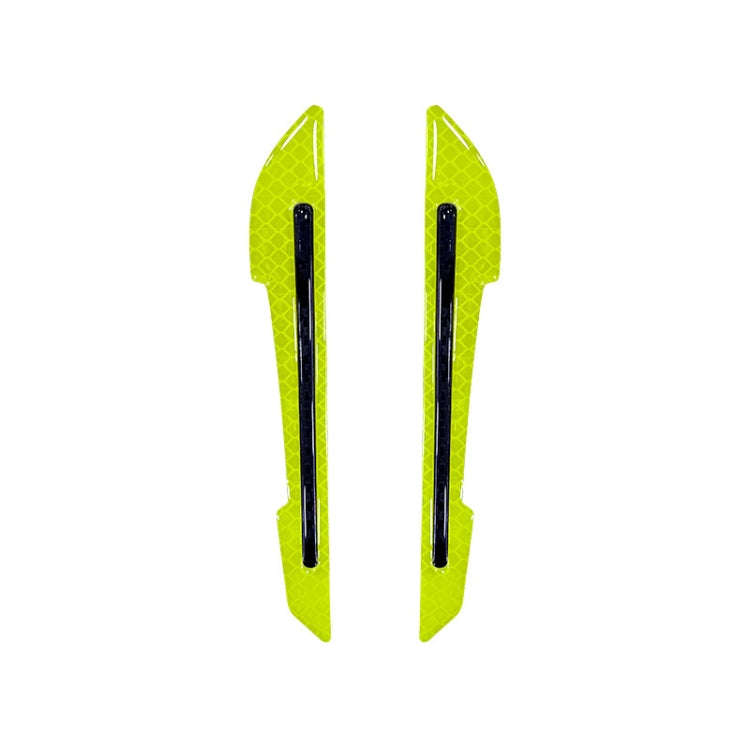 4 Sets Car Reflective Sticker Door Border Anti-Collision Strip Leaf Board Personality Rear View M...