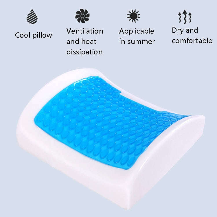 Office Waist Cushion Car Pillow With Pillow Core, Style: Gel Type(Mesh Brown)