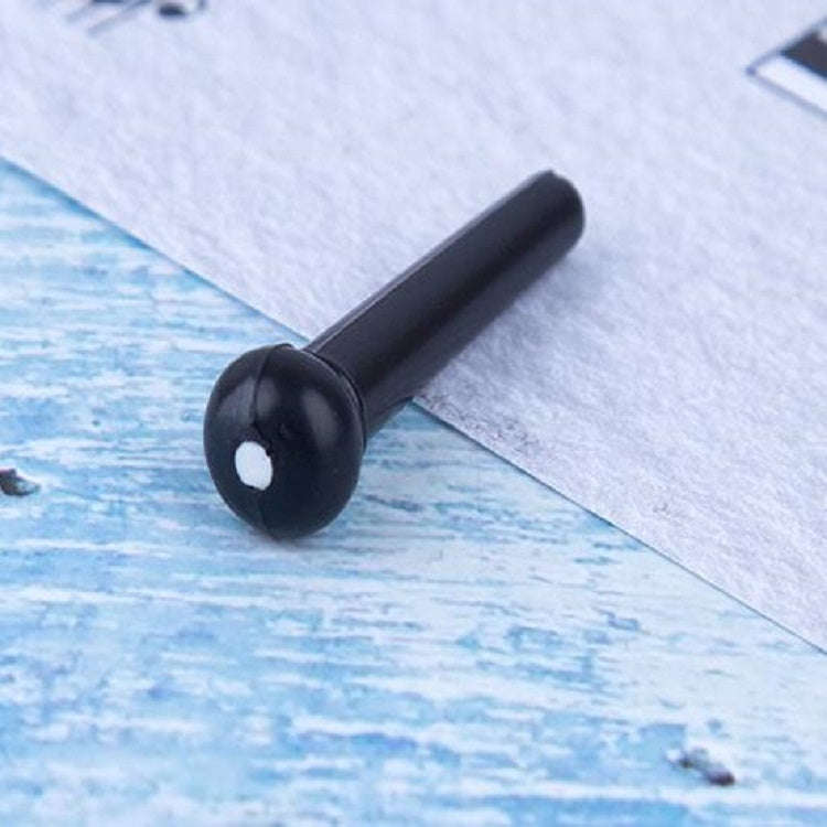 100 PCS Plastic Conical Cone String Nail for Guitar(Black)