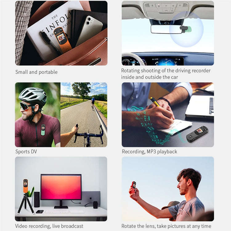 D2 HD 1080P Multi-Function Digital Video Camera Sports DV Camera Live Computer Camera Recorder(Gr...