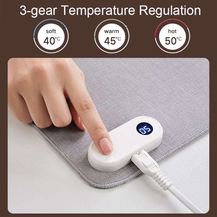 Intelligent Digital Display Timing Heating Mouse Pad Office Desktop Electric Heating Mat, CN Plug...
