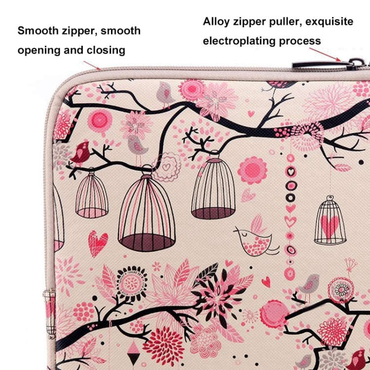 9.8 inch Cartoon Universal Business Tablet Sleeve Bag(Pink)