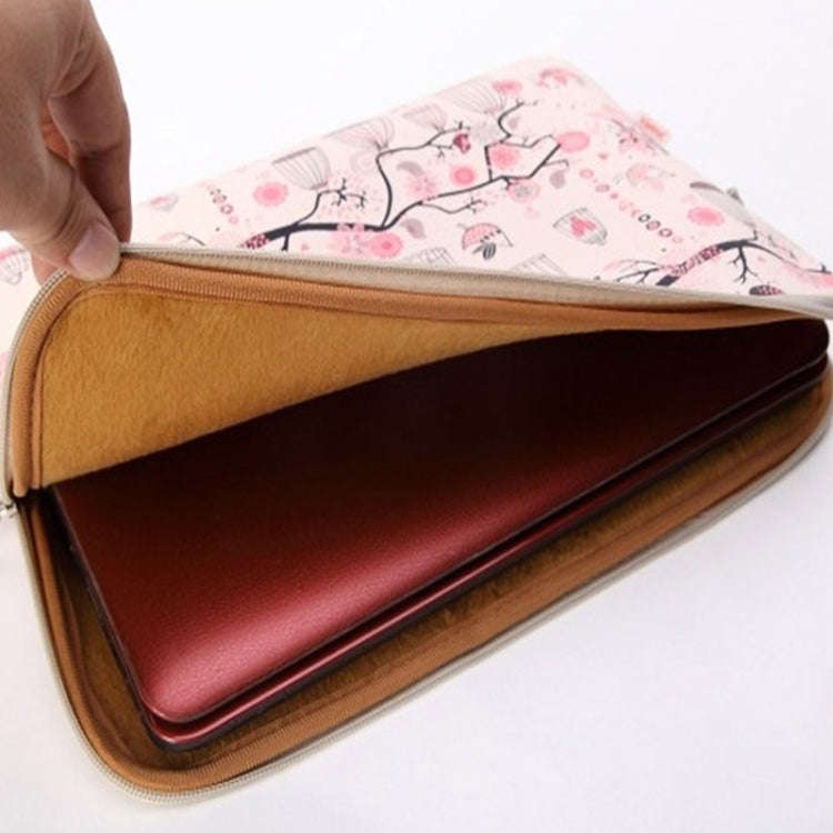 9.8 inch Cartoon Universal Business Tablet Sleeve Bag(Pink)