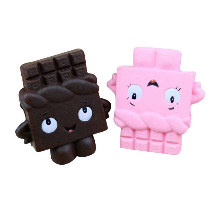 2 PCS TTPU1225 Slow Rebound Cartoon Cute Chocolate Decompression Toy(Brown)