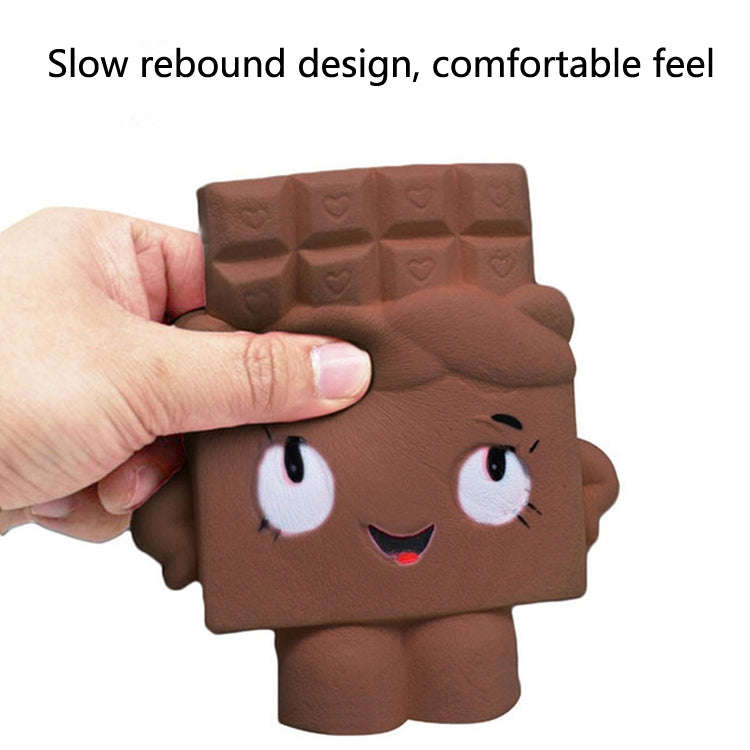 2 PCS TTPU1225 Slow Rebound Cartoon Cute Chocolate Decompression Toy(Brown)