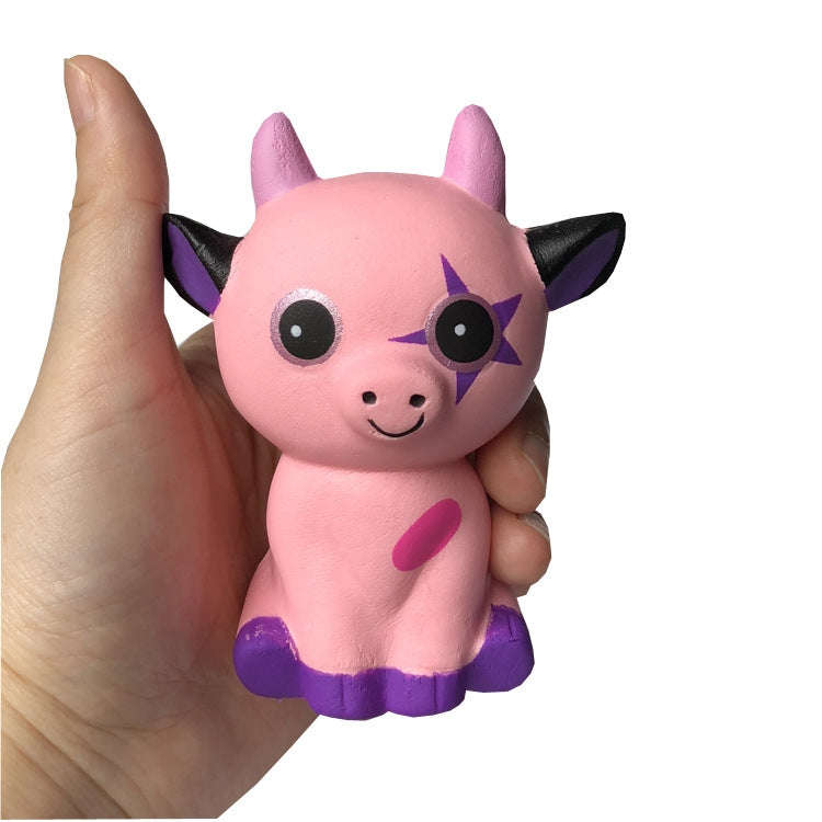 2 PCS TTPU1094 Slow Rebound Cow Animal Decompression Toy(Pink)