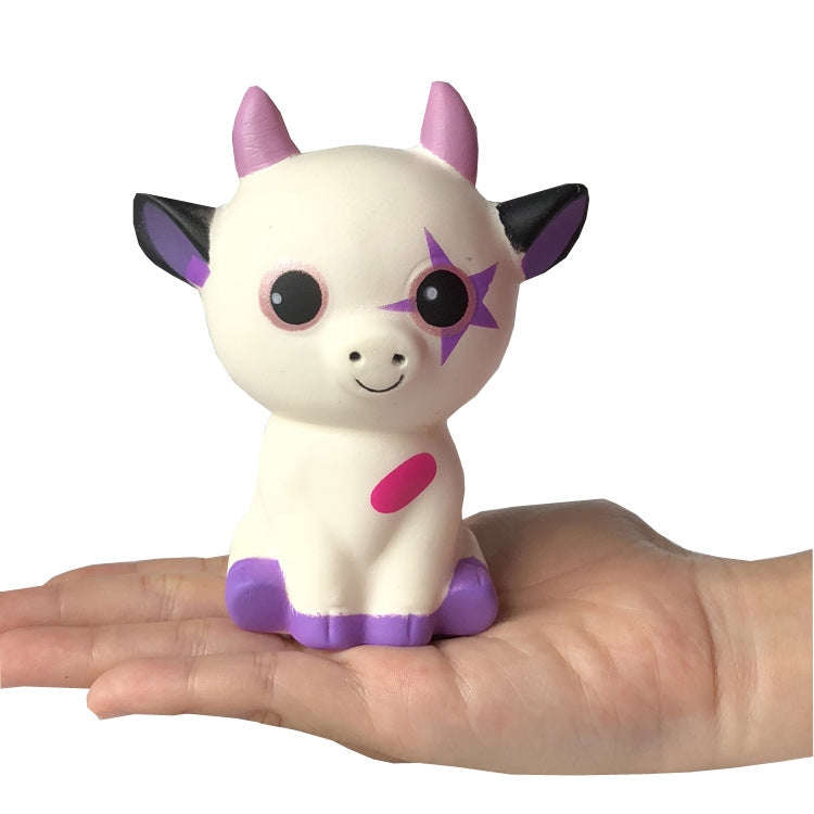2 PCS TTPU1094 Slow Rebound Cow Animal Decompression Toy(White)