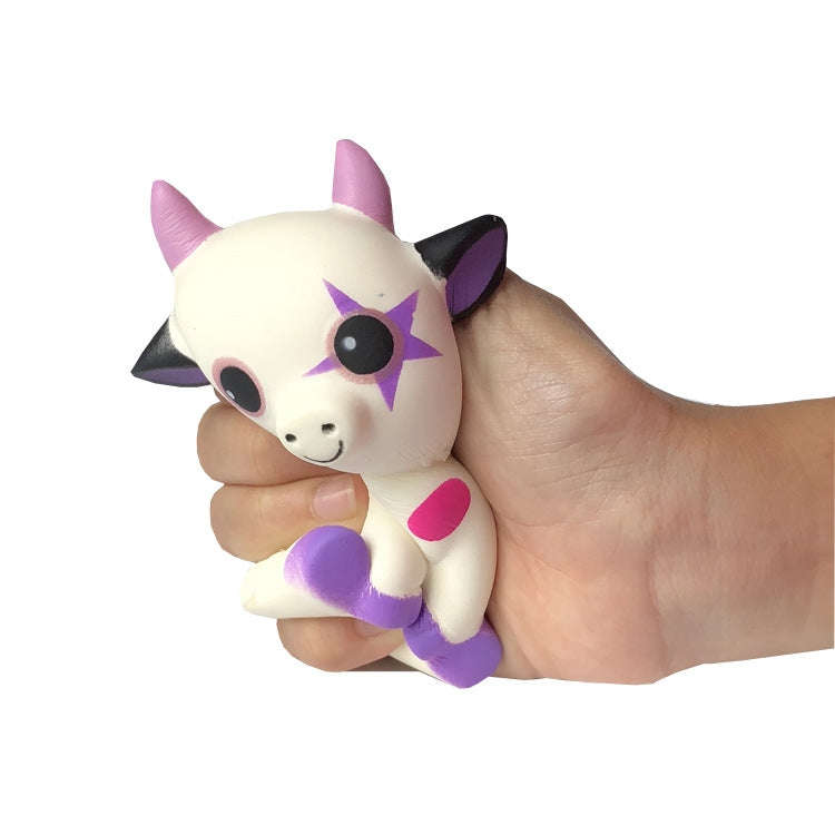 2 PCS TTPU1094 Slow Rebound Cow Animal Decompression Toy(White)