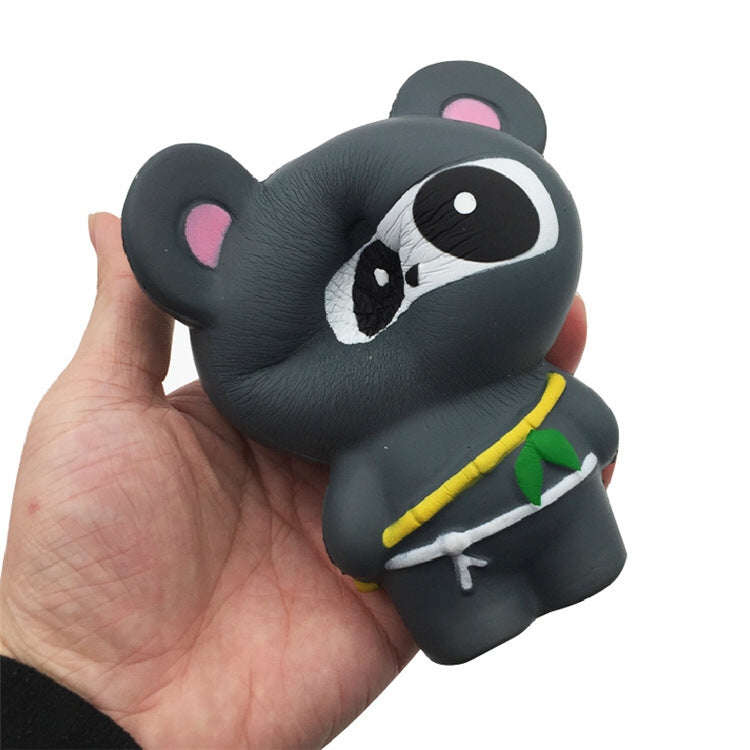 2 PCS TTPU1054 Cute Cartoon Animal Slow Rebound Decompression Toy(Fox Gray)