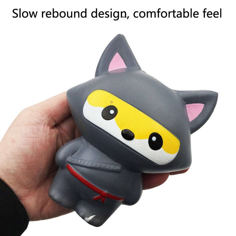 2 PCS TTPU1054 Cute Cartoon Animal Slow Rebound Decompression Toy(Fox Gray)
