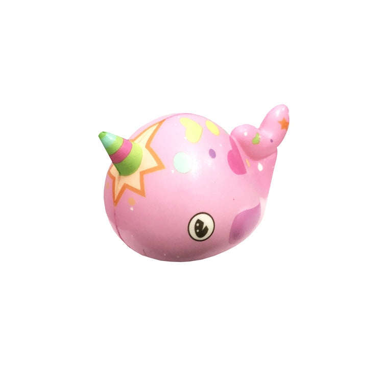 2 PCS TTPU1210 Color Printing Whale Slow Rebound Decompression Toy(Pink)