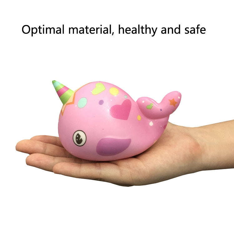 2 PCS TTPU1210 Color Printing Whale Slow Rebound Decompression Toy(Pink)
