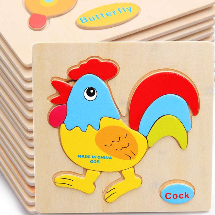 Children Educational Toy Wooden Cartoon Jigsaw Puzzle(Fish)