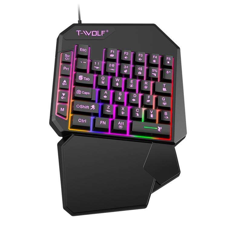 T-WOLF Mobile Gaming One-Handed KeyboardSpecification T19 Keyboard