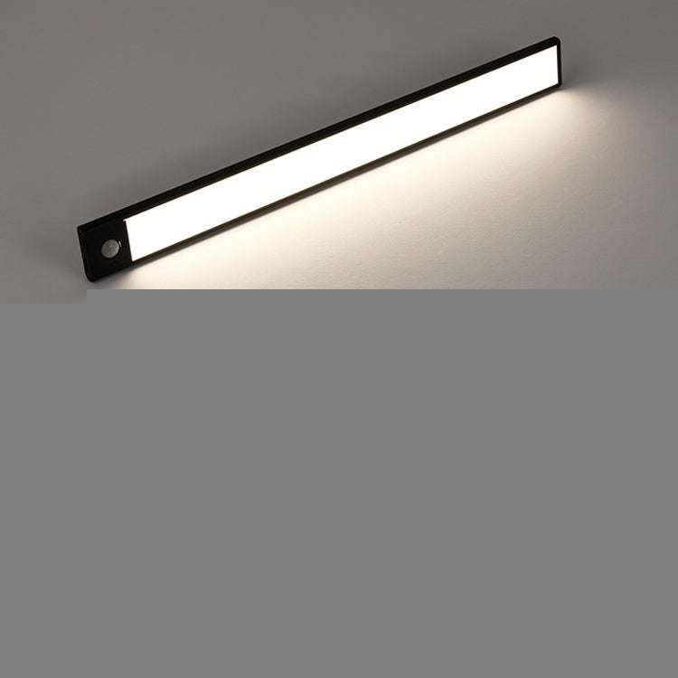 Intelligent Automatic Human Body Induction Wireless LED Lamp 20cm(Black + Neutral Light)