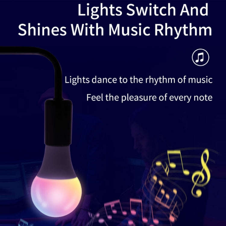 2 PCS Tuya TY-10W RGB+CCT Bluetooth Mobile Phone Control Smart LED Bulb Ball(RGB + Warm + White L...