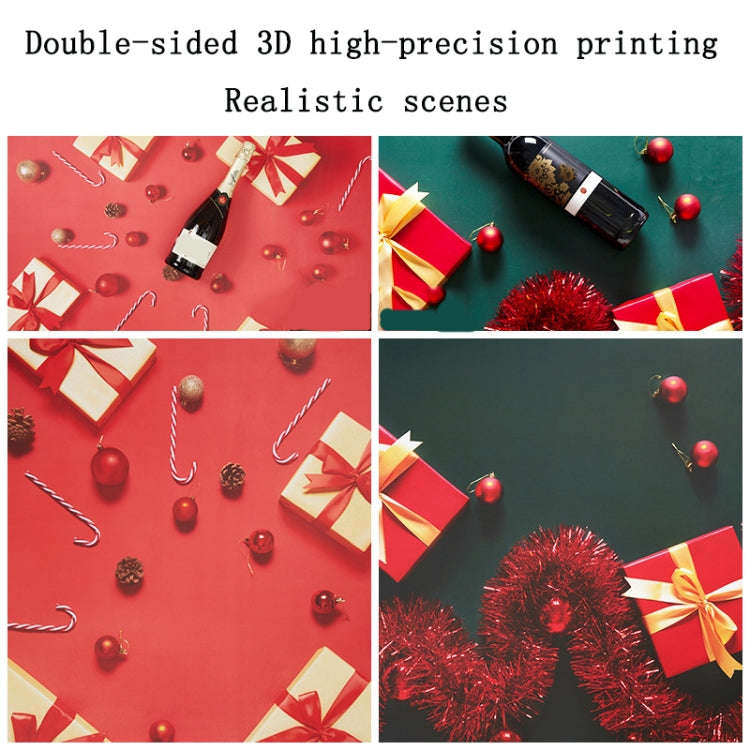 3D Stereo Double-Sided Photography Background Paper(Christmas Red)