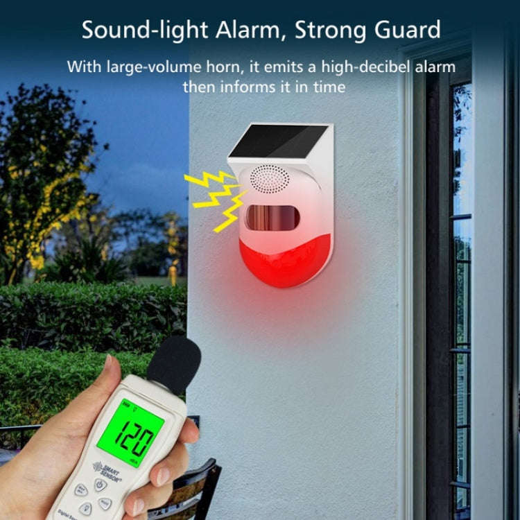 Outdoor IP67 Waterproof Solar Infrared Alarm, Spec: Remote Control