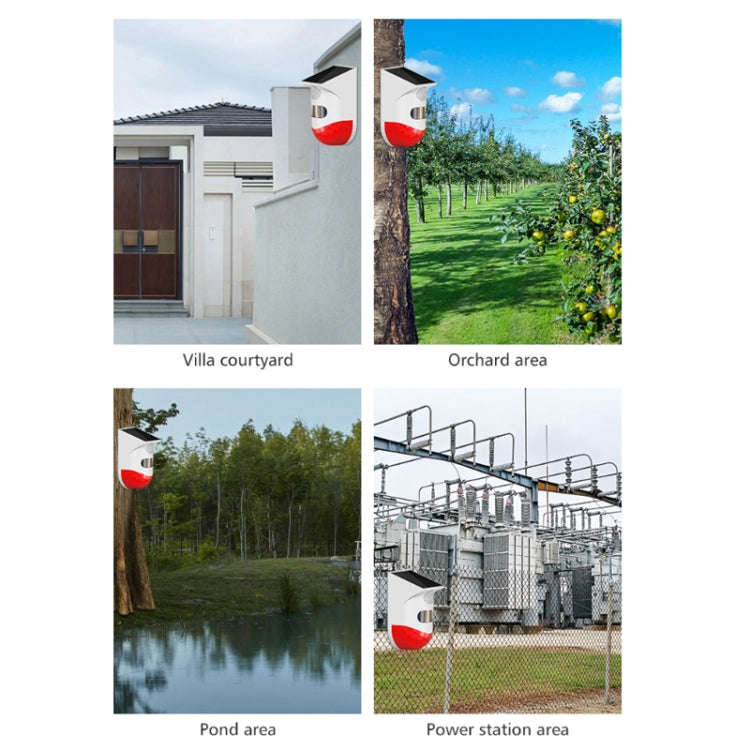Outdoor IP67 Waterproof Solar Infrared Alarm, Spec: Remote Control