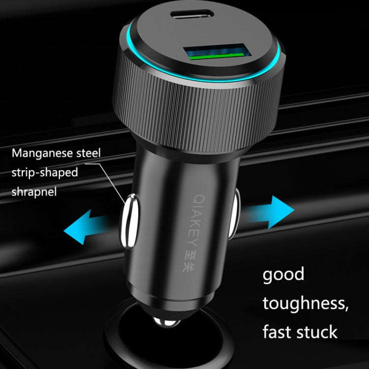QIAKEY TM329 Dual Port Fast Charge Car Charger