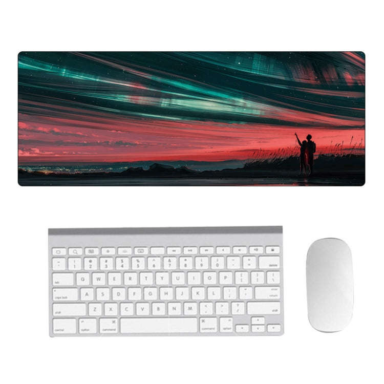 Hand-Painted Fantasy Pattern Mouse Pad, Size: 400 x 900 x 2mm Seaming(6 Stars and You)