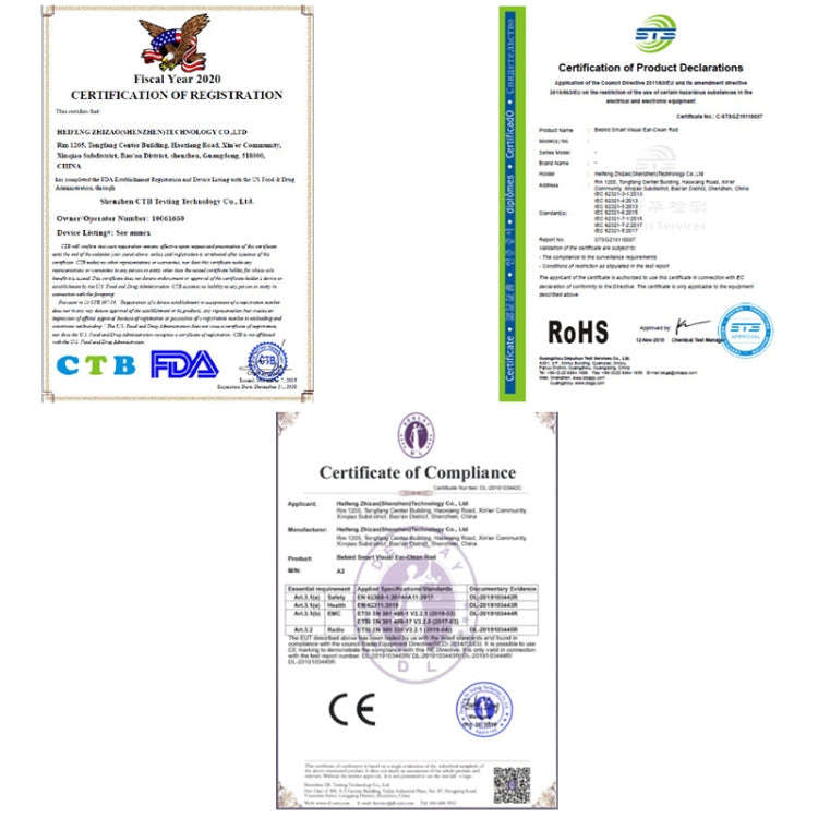 Bebird T15 Smart Visible Luminous Ear Pick Set(Dawn White)