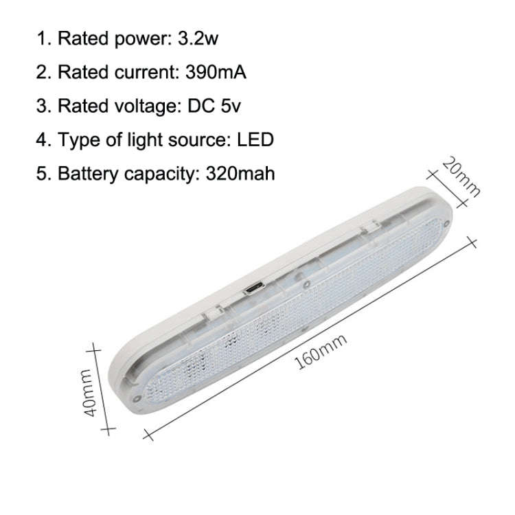 Y-977 Car Reading LED Trunk Light(Blue White)