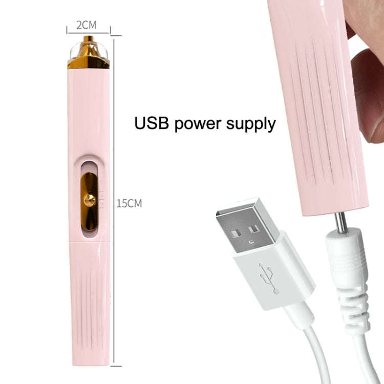 BZX5 5 In 1 USB Nail Polisher Peeling Manicure(Silver White)