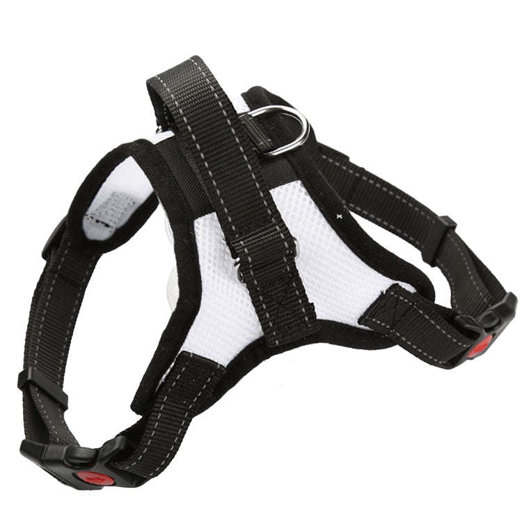 K9 Dog Adjustable Chest Strap, Size: L(Breathable White)