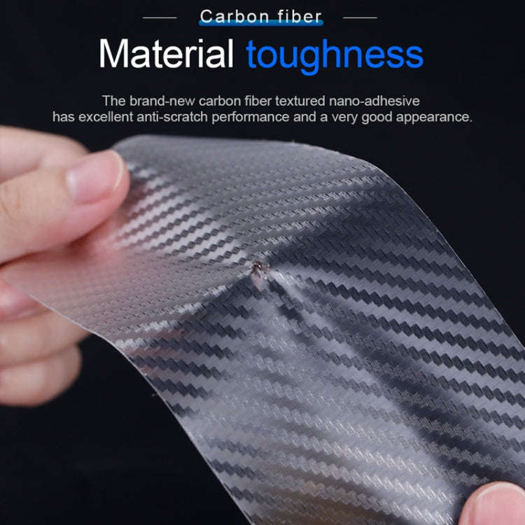 15cm x 10m Car Carbon Fiber Bumper Anti-Collision Strip