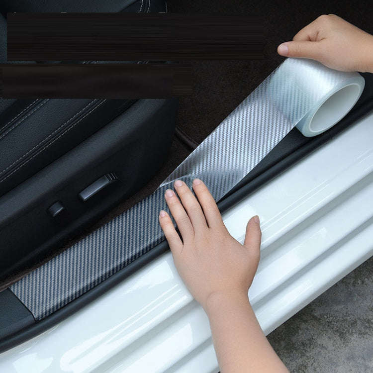 15cm x 10m Car Carbon Fiber Bumper Anti-Collision Strip
