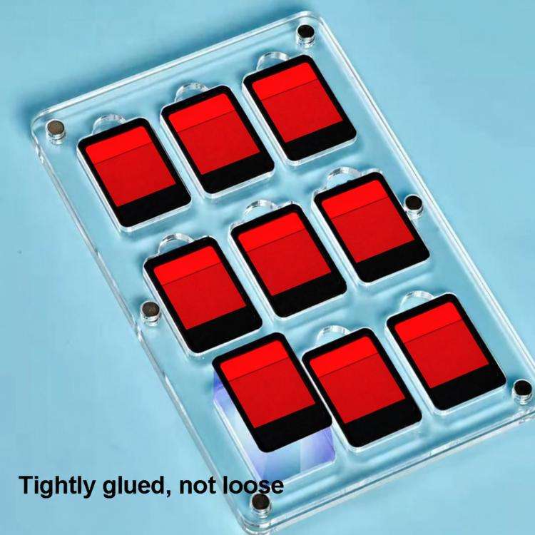 27 Grid Transparent Crystal Magnetic Game Card Storage Box For Switch