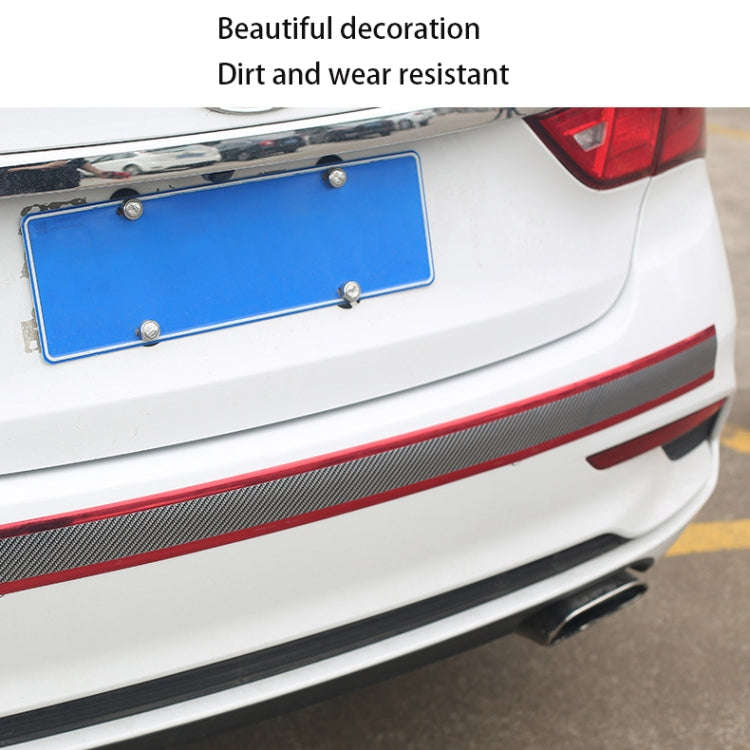 1m Car Bumper Anti-Collision Strip, Color: Carbon Fiber Black 7cm