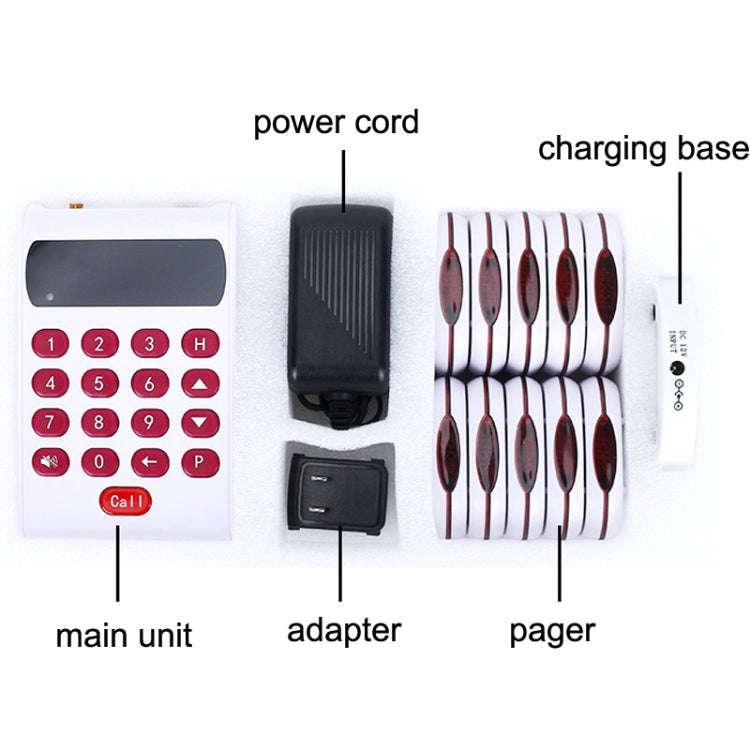 QC03 Wireless Meal Picker Restaurant Vibrating Bell Caller