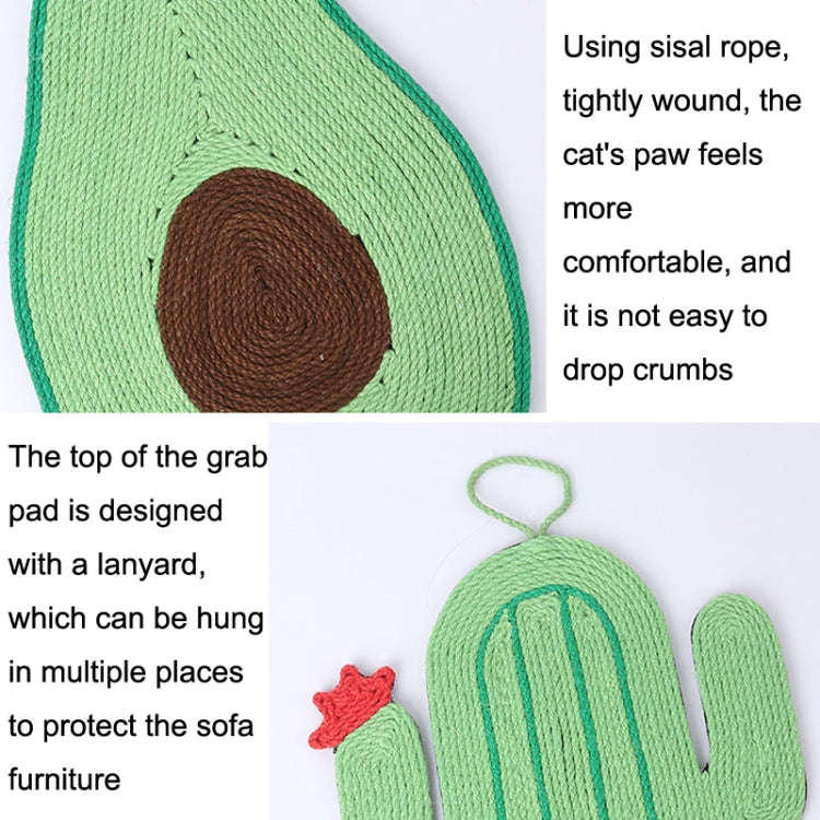 Non-slip and Moisture-proof Scratch Resistant Sisal Cat Scratch Pad(Small Fish)