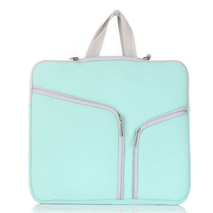 T228 Diving Material Computer Bag Multi-pocket Laptop Liner Bag, Size:  11 Inch(Mint Green)