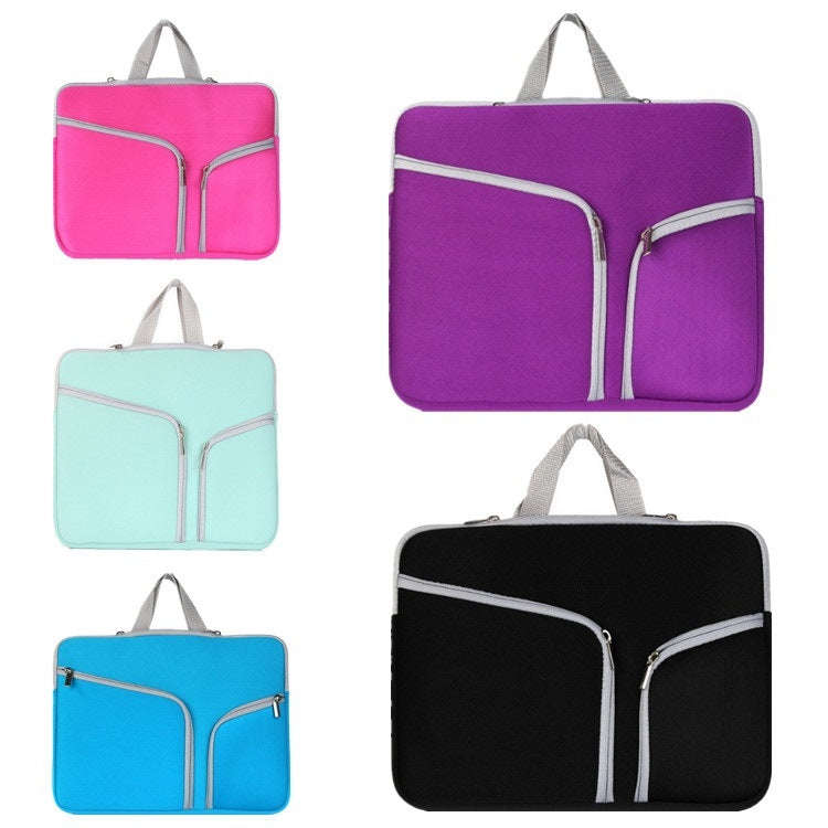 T228 Diving Material Computer Bag Multi-pocket Laptop Liner Bag, Size: 17 Inch(Black)