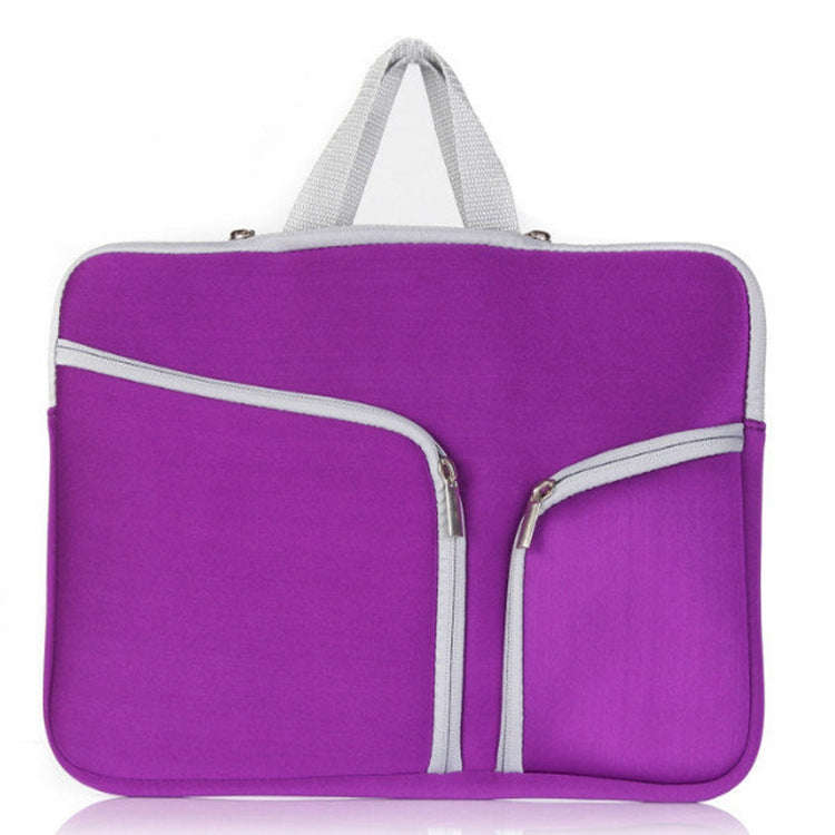 T228 Diving Material Computer Bag Multi-pocket Laptop Liner Bag, Size: 10 Inch(Purple)