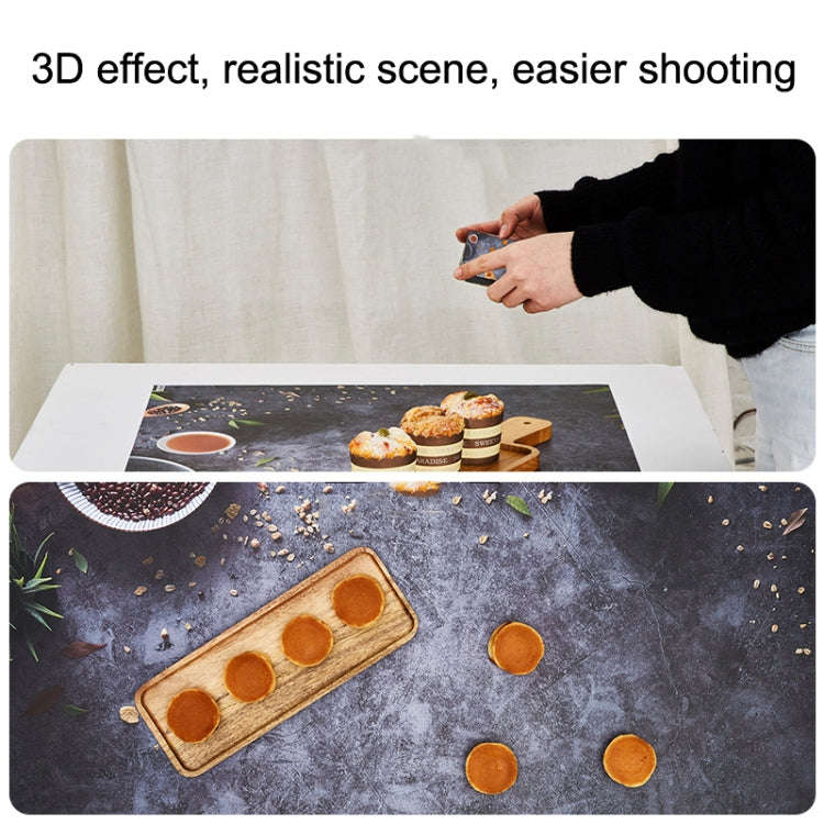 2 PCS 3D Stereoscopic Double-sided Photography Background Board(Food)