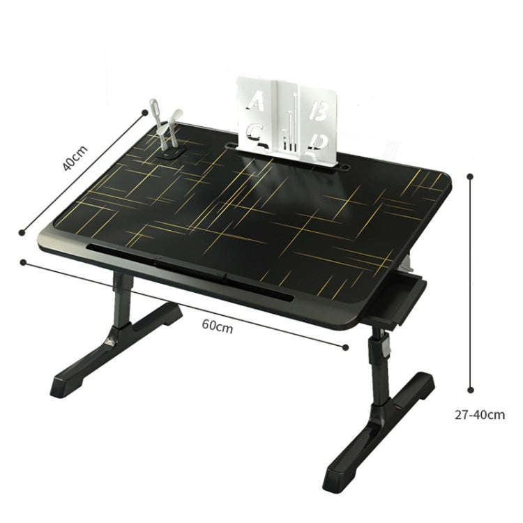 N6 Liftable and Foldable Bed Computer Desk, Style: Drawer+USB