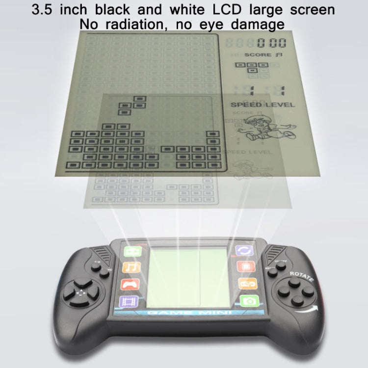 Large Screen Children Handheld Game Console Electronic Toys(Pink)