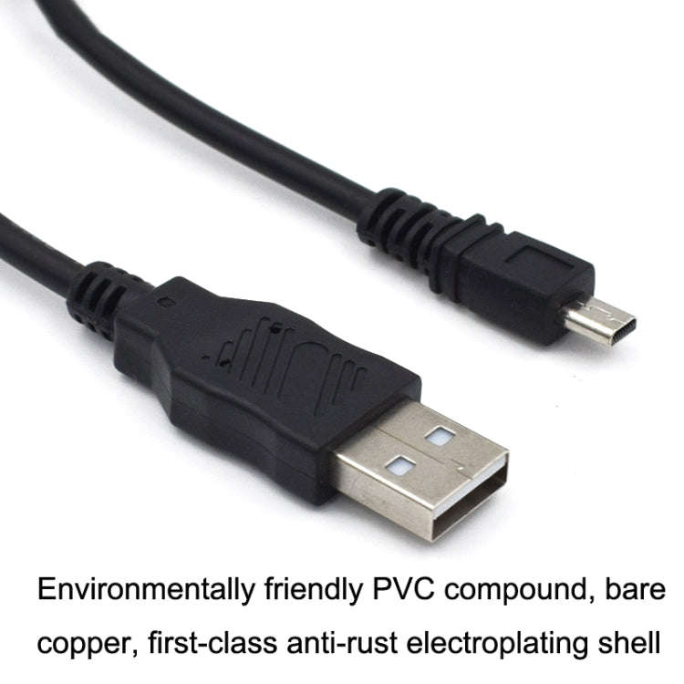 20 PCS 8Pin SLR Camera Cable USB Data Cable For Nikon UC-E6, Length: 1m With Magnetic Ring