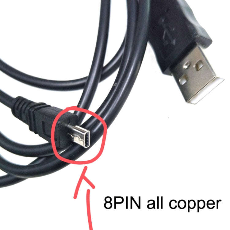 20 PCS 8Pin SLR Camera Cable USB Data Cable For Nikon UC-E6, Length: 0.8m With AV