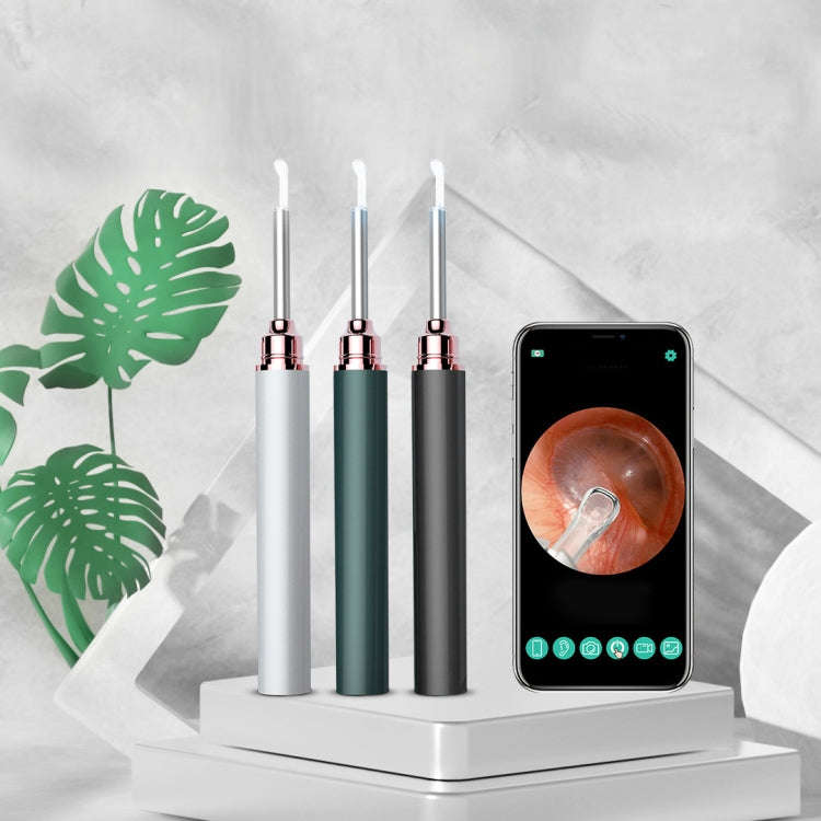 TES02 WIFI High-definition Intelligent Visual Ear Scoop(Ink Green)