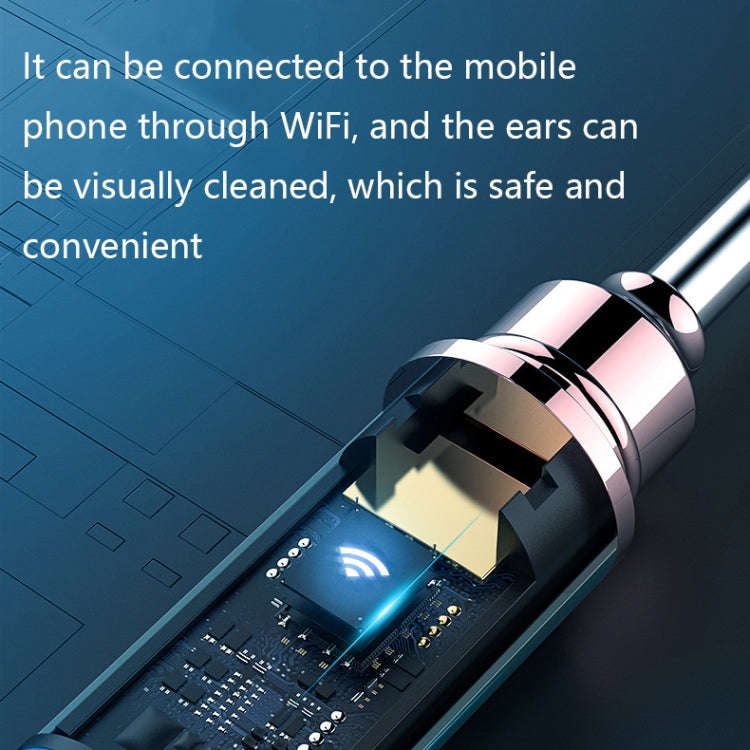 TES02 WIFI High-definition Intelligent Visual Ear Scoop(Ink Green)