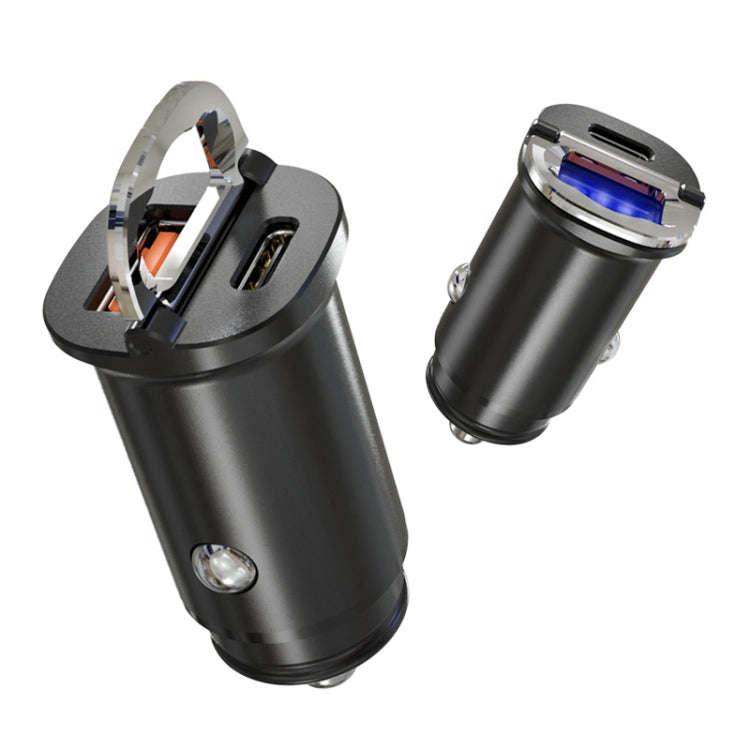 Hidden Car Fast Charge One Drag Two Cigarette Conversion Plug(PD+QC)